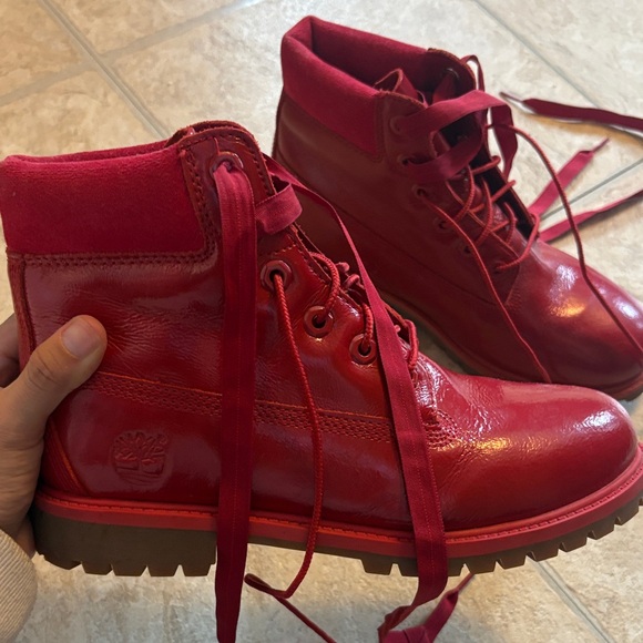 Timberland Red Women's Winter Boots - Picture 2 of 3